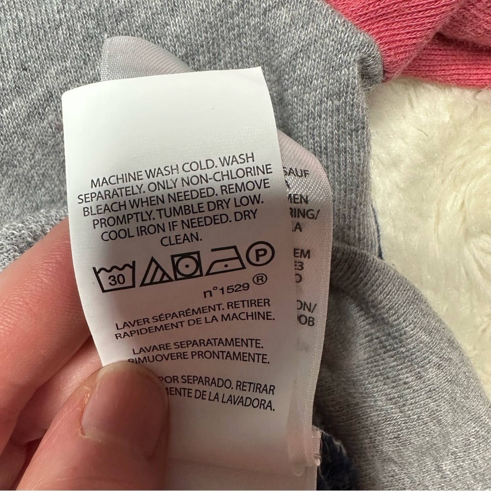 Polo Ralph Lauren Colour-Block Spa Terry Hoodie Grey & Multicoloured Size 7 - Picture 10 of 16